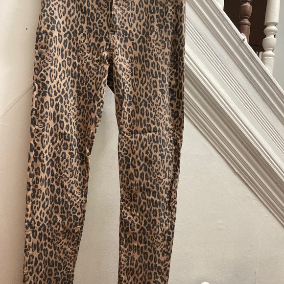 H&M & Denim in Leopard Jeggings sz 10 (32x32) - Picture 1 of 8